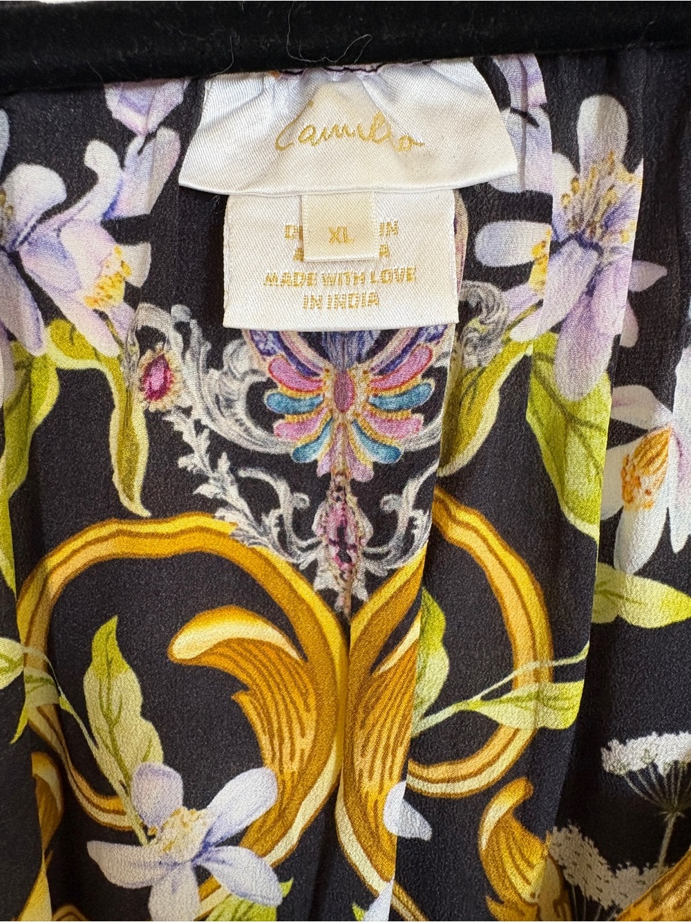 Camilla black and floral maxi size XL - stunning! NWOT - Picture 4 of 13